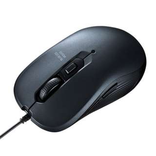 マウス ガンメタ MA-BL114GM [BlueLED /有線 /5ボタン /USB]