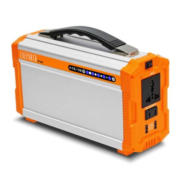 ENEPORTA(eneporuta)手提式蓄电地银×橙子EP-200[锂离子聚合物电池/4输出/AC充电]_1