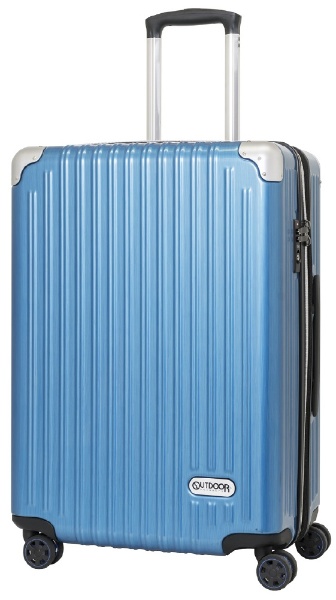  スーツケース ファスナーキャリー 63L(72L) ブルー OD-0757-60-BL