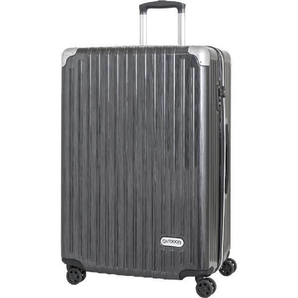 スーツケース ファスナーキャリー 100L ブラックヘアーライン OD-0757-70-BKH アウトドアプロダクツ｜OUTDOOR