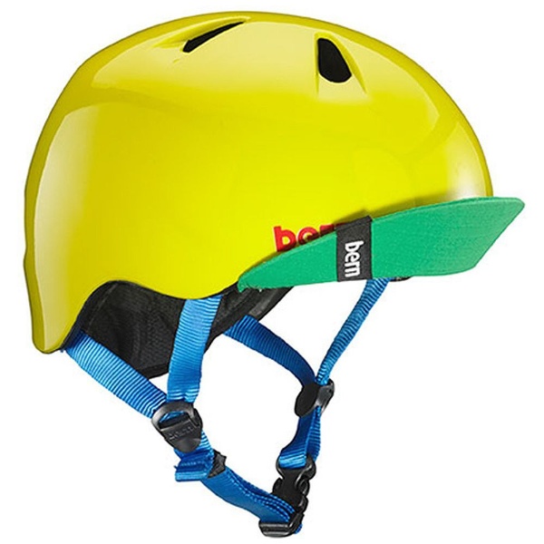 子供用ヘルメット NINO お買得 ALL SEASON Gloss BE-VJBGYLV-11 Yellow 実物 Green XS-Sサイズ：48〜51.5cm