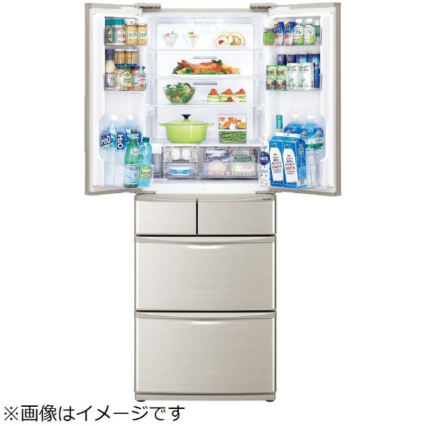SJ-F462D-S 冷蔵庫 プラズマクラスター冷蔵庫 シルバー [6ドア 