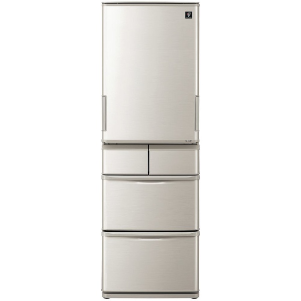 SJ-W412D-S 冷蔵庫 プラズマクラスター冷蔵庫 シルバー [5ドア /左右開きタイプ /412L] 【お届け地域限定商品】