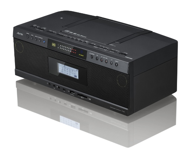 CDラジオ Aurexシリーズ ブラック TY-AH1(K) [ワイドFM対応 /ハイレゾ