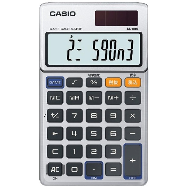 手帳電卓 ゲーム電卓 SL-880-N [10桁] カシオ｜CASIO 通販