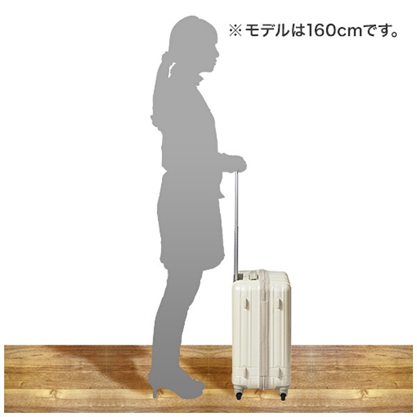 スーツケース ジップタイプ 39L hands＋（ハンズプラス）ライト レッド 16H+TT001-RD [TSAロック搭載]