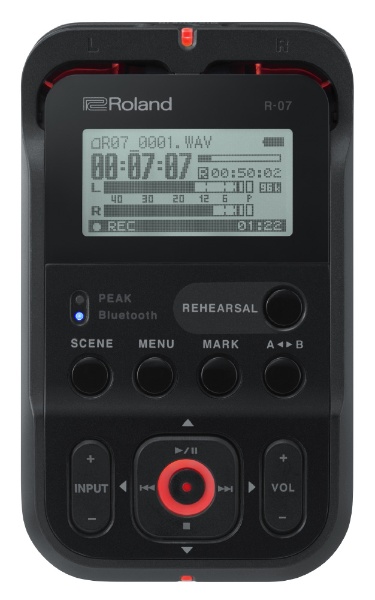 R-07 ICレコーダー ブラック [Bluetooth対応 /ハイレゾ対応