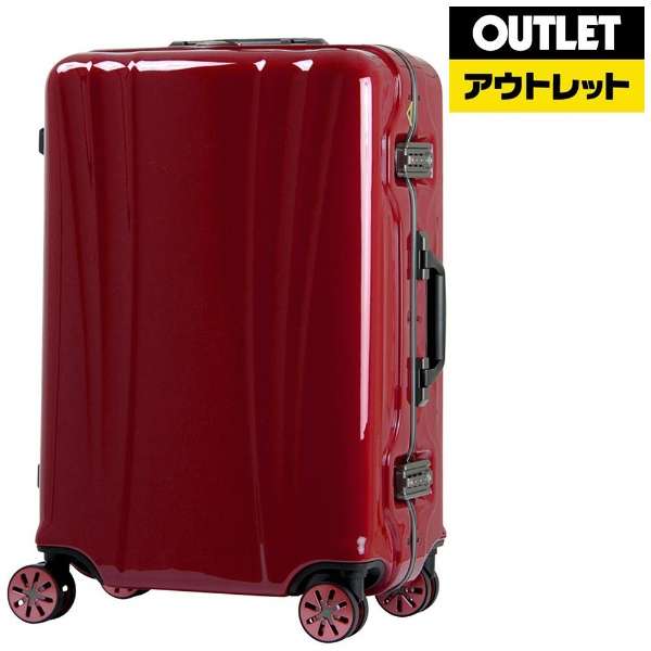 【アウトレット品】 スーツケース 37L FLOWING（フロウィング） ワインレッド 5101-50-WR [TSAロック搭載] 【再調整品】_1