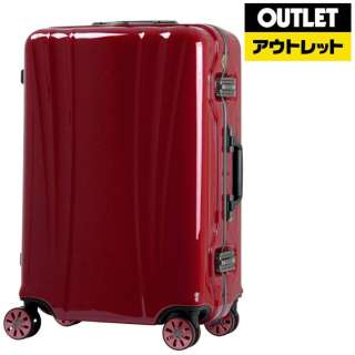 【アウトレット品】 スーツケース 58L FLOWING（フロウィング） ワインレッド 5101-60-WR [TSAロック搭載] 【再調整品】_1