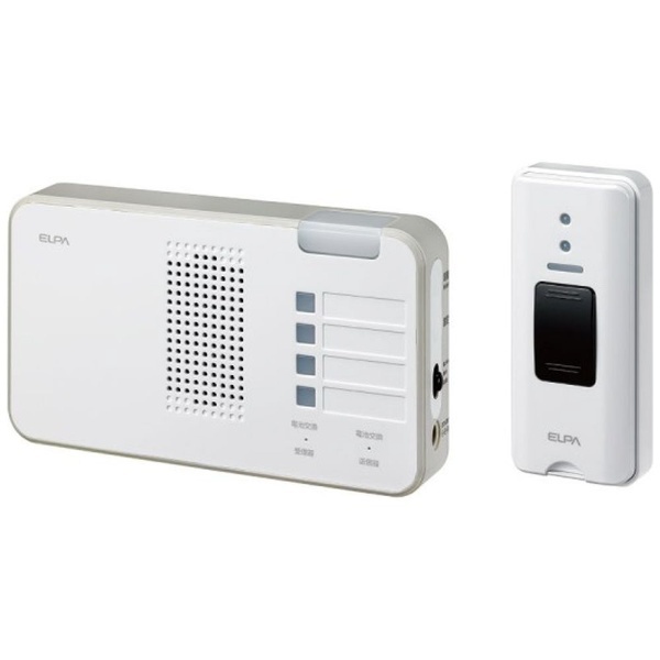 ワイヤレスチャイム]ランプ付受信機＋押ボタン送信機セット（ホワイト） EWS-S5230 EWS-S5230 ホワイト ELPA｜エルパ 通販 