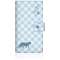 NYAGO 501SO纤细笔记本型包NYAGO笔记本财花日记猫轮廓-蓝色检查交叉花纹&tekutekuo散步501SO-BNG2S2675-78_1