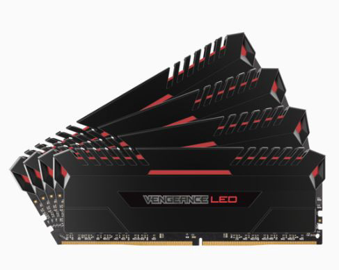 増設メモリ VENGEANCE LED 64GB DDR4 DRAM 3200MHz C16 Memory Kit - Red LED 16GB×4枚組  CMU64GX4M4C3200C16R [DIMM DDR4 /16GB /4枚] CORSAIR｜コルセア 通販 | ビックカメラ.com