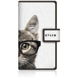 NYAGO SO-02H纤细笔记本型包NYAGO笔记本可爱的眼鏡面部猫SO-02H-BNG2S2075-78