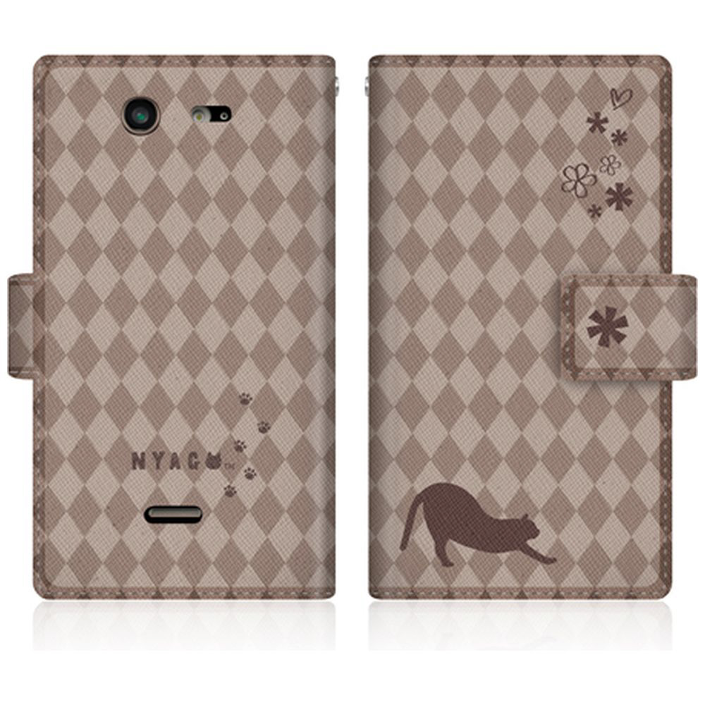 NYAGO SO-05D �X�����蒠�^�P�[�X NYAGO �m�[�g �t�����` �t�����[ �_�C�A���[ �L���b�g �V���G�b�g �_�C���� & �̂т̂сH�I SO-05D-BNG2S2457-78 �`���R���[�g_2