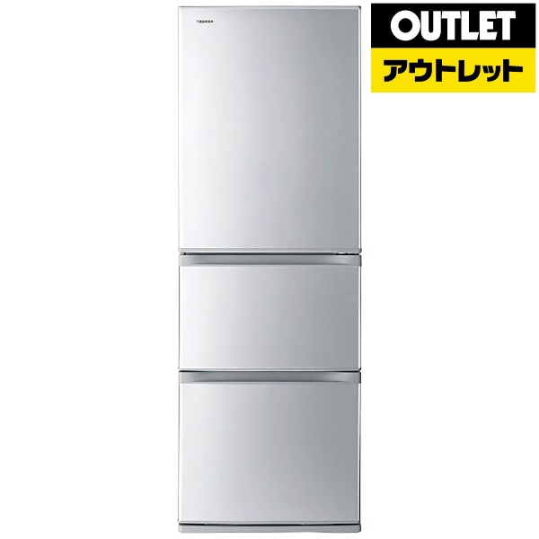 東芝3ドア363L 冷凍冷蔵庫 TOSHIBA GR-M36S(WT) - 冷蔵庫