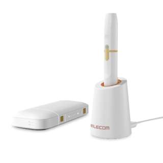 電子たばこiqos用卓上用充電器 Et Iqh01wh ホワイト エレコム Elecom