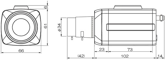 フルハイビジョン高画質BOX型AHDカメラ MTC-B124AHD