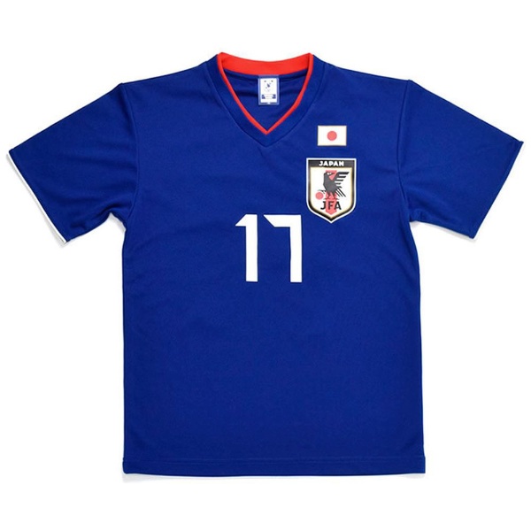 サッカー日本代表 プレーヤーズTシャツ（#17 長谷部誠/Lサイズ) O-074 