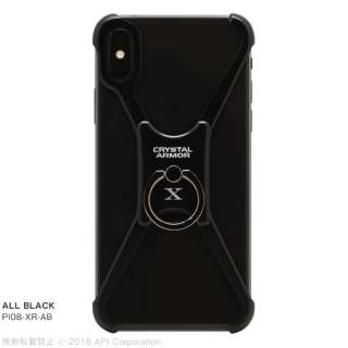 CRYSTAL ARMOR X Ring ALL BLACK for iPhone X ALL BLACK PI08XRAB ALL BLACK