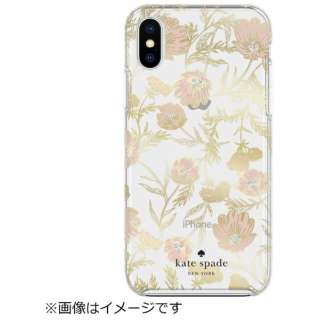 iPhone Xp@Hardshell Case KSIPH-076-BPKGG Blossom Pink/Gold with Gems