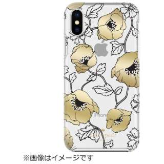 iPhone Xp@Protective Hardshell Case KSIPH-076-DFBKG Dreamy Floral Black/Gold