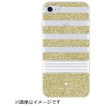 iPhone 8 / 7 / 6s / 6p@Hardshell Case KSIPH-068-STPGG Stripe 2 Gold Glitter/White