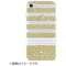 iPhone 8 / 7 / 6s / 6p@Hardshell Case KSIPH-068-STPGG Stripe 2 Gold Glitter/White_1