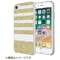 iPhone 8 / 7 / 6s / 6p@Hardshell Case KSIPH-068-STPGG Stripe 2 Gold Glitter/White_2