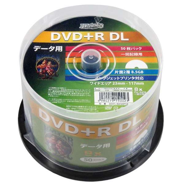 データ用DVD+R Hi-Disc HDD+R85HP50 [50枚 /8.5GB /インクジェットプリンター対応]_1