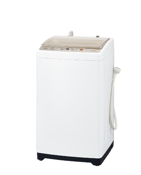 AQW-GV70G-W 全自動洗濯機 WIDE GLASS TOP ホワイト [洗濯7.0kg /乾燥