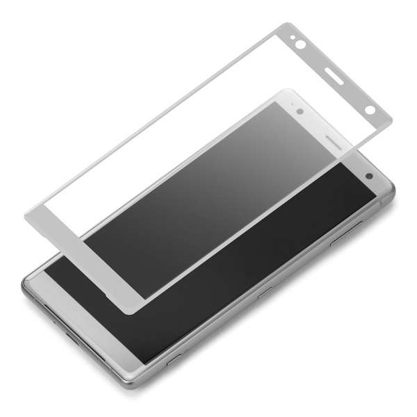 Xperia XZ2 3D液晶全盘保护玻璃PET架子PG-XZ2GL01银_2