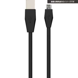 供PS4使用的USB遥控器充电扁平带状电缆4m黑色CY-P4USFC4-BK[PS4]