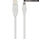 供PS4使用的USB遥控器充电扁平带状电缆4m白CY-P4USFC4-WH[PS4]