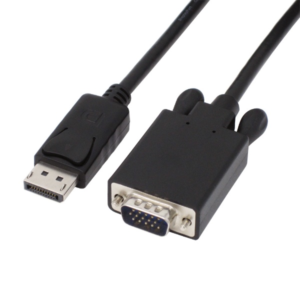映像変換ケーブル ブラック AMC-DPVGA20 [DisplayPort⇔VGA /2m
