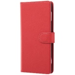 支持供Xperia XZ2使用的笔记本型包简单的磁铁睡觉功能的RT-RXZ2ELC3/R红