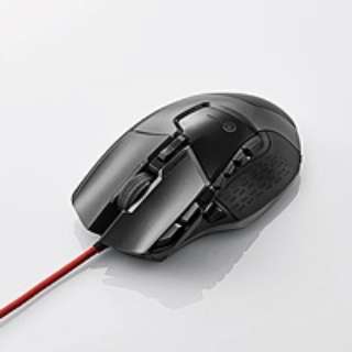 マウス ブラック M-G02URBK [光学式 /有線 /13ボタン /USB]