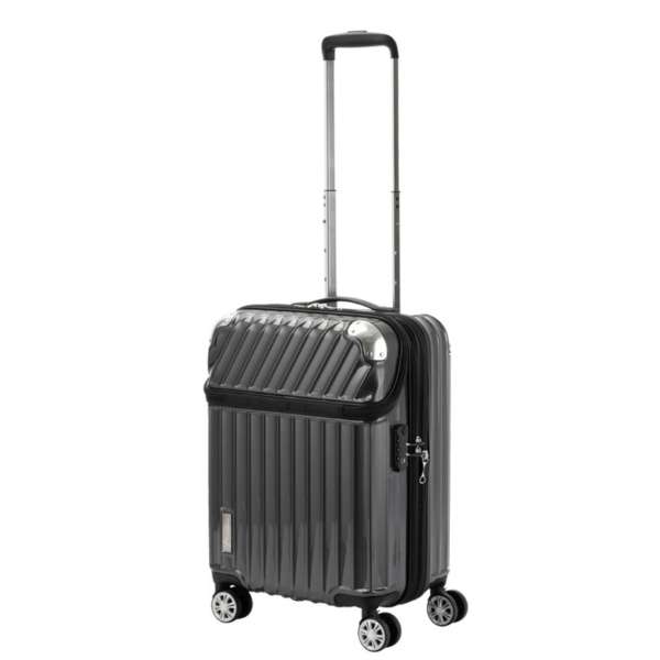スーツケース 35L(43L) TRAVERIST（トラベリスト）MOMENT（モーメント） カーボンブラック 76-20291 [TSA