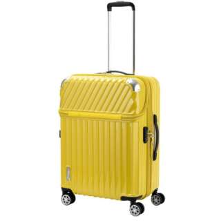 スーツケース 61L(72L) TRAVERIST（トラベリスト）MOMENT（モーメント） カーボンイエロー 76-20307 [TSAロック搭載]