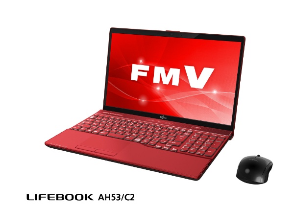 FMVA53C2R ノートパソコン LIFEBOOK（ライフブック） ガーネットレッド [15.6型 /Windows10 Home /intel  Core i7 /Office HomeandBusiness /メモリ：8GB /HDD：1TB /2018年7月モデル]