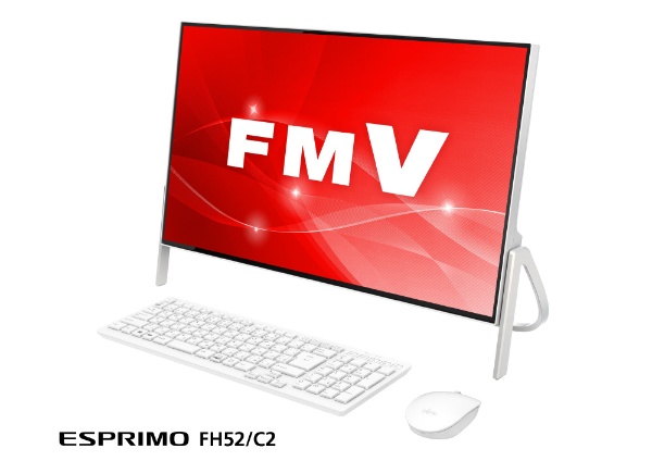 FMVF52C2W デスクトップパソコン FMV ESPRIMO ホワイト [23.8型 /intel Celeron /メモリ：4GB  /HDD：1TB /2018年7月]