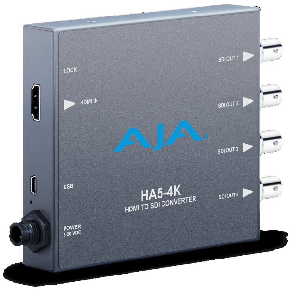 ［HDMI 入力－出力 SDIｘ4］　ミニコンバーター HA5-4K