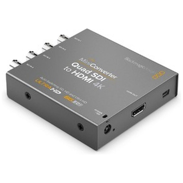 SDI 入力－出力 HDMI］ Mini Converter Quad SDI to HDMI 4K 2 CONVMBSQUH4K2  BlackmagicDesign｜ブラックマジックデザイン 通販 | ビックカメラ.com