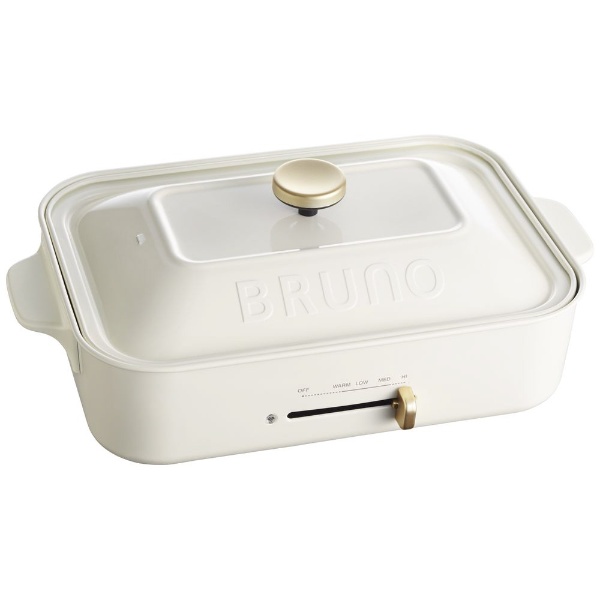 調理機器BRUNO コンパクトホットプレート　White