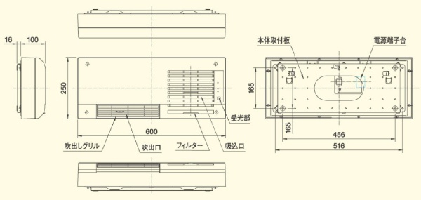 BSK-150WL 洗面室暖房機（単層交流） DRYFAN（ドライファン） [100V /脱衣所のみ] 【要見積り】