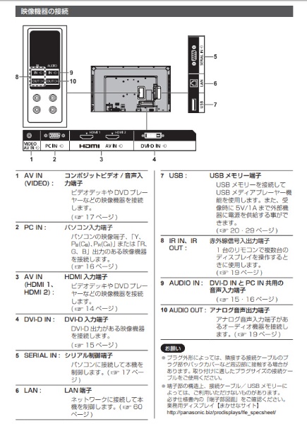 業務用ディスプレイ エントリー LFE8シリーズ ブラック TH-55LFE8J [フルHD(1920×1080) /ワイド] Panasonic｜ パナソニック 通販 | ビックカメラ.com