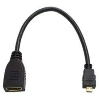 HDMI変換・延長プラグ Ainex ブラック AMC-UHD [HDMI⇔MicroHDMI /スタンダードタイプ]
