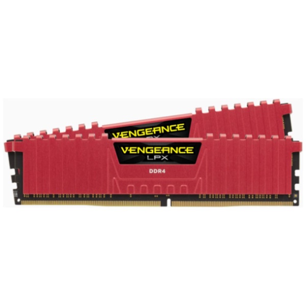 増設メモリ VENGEANCE LPX DDR4 DRAM 2666MHz C16 Memory Kit レッド