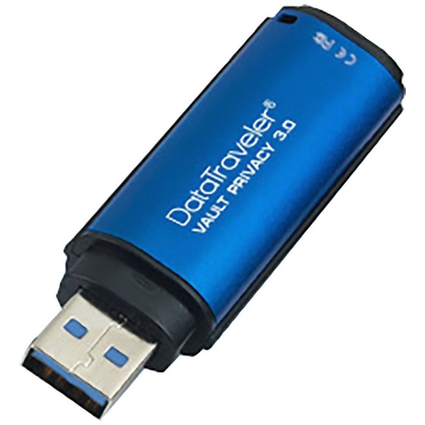 ビックカメラ.com - DTVP30/8GB USBメモリ DataTraveler Vault Privacy 3.0 ブルー [8GB  /USB3.0 /USB TypeA /キャップ式]