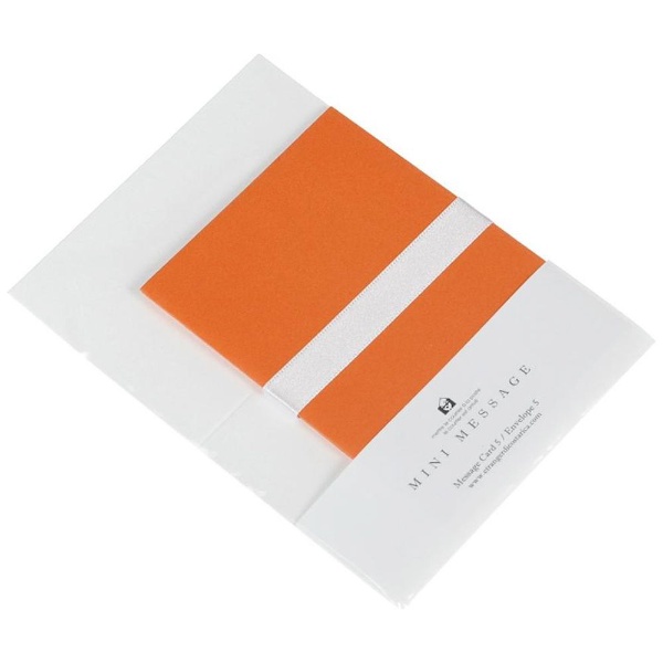 ミニメッセージセット カード 35％OFF 2020 新作 封筒 各5枚 ビビッドオレンジ ビビッド VIVID 0001-MMC-V-01