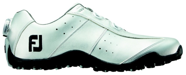 25.0cm/靴幅：3E メンズ スパイクレス ゴルフシューズ EXL Spikeless Boa(Silver) #45182